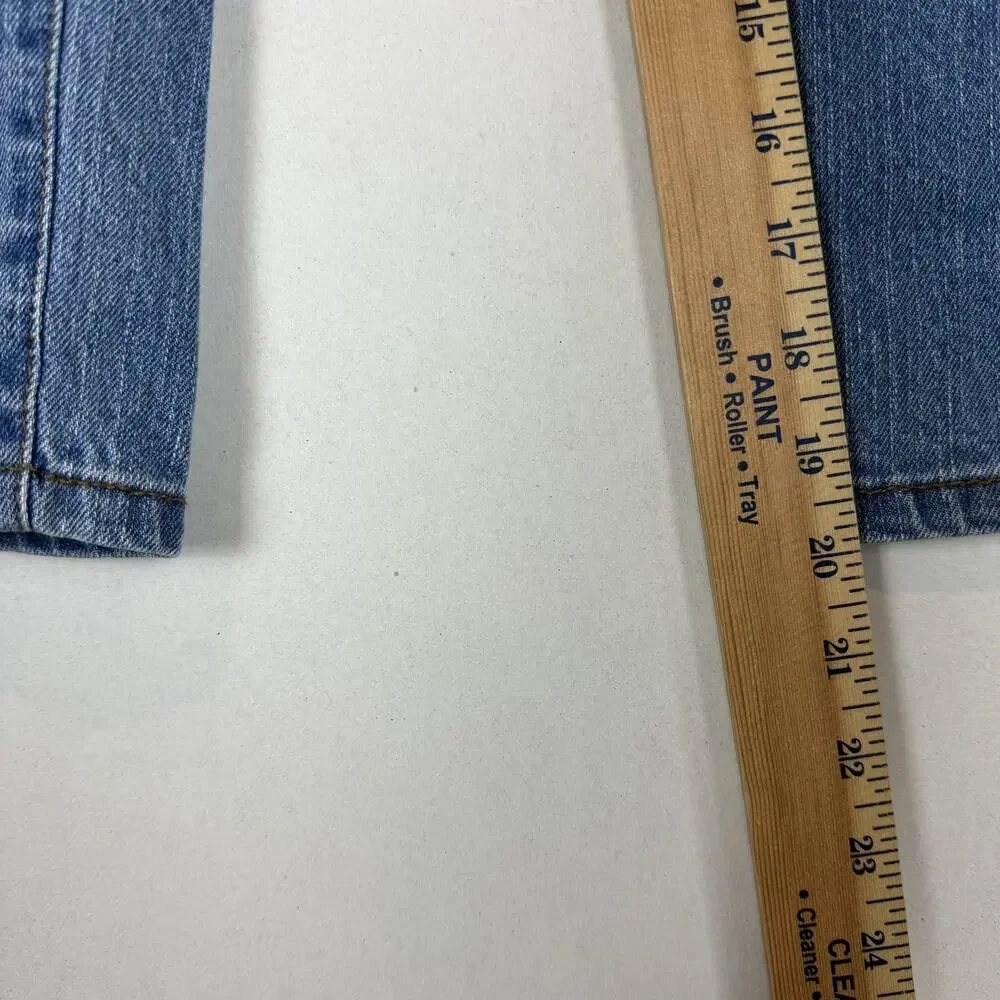Lauren Ralph Lauren Capri Jean Women 8 Petite Blue Denim Stretch Classic Midcalf - Picture 10 of 12